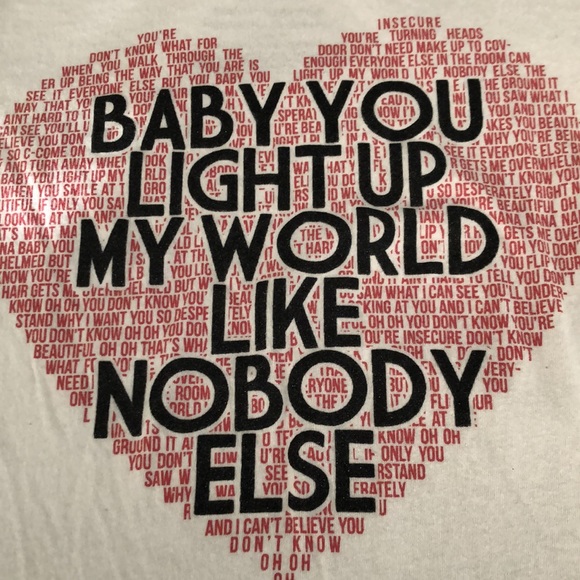 1Direction Lyric Short Sleeve Tee - Picture 2 of 4